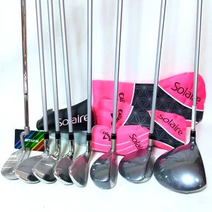 Callaway Solaire Ladies Full Golf Club Set Driver 5W 6H 7I 9I PW SW PT No Bag - Picture 1 of 15