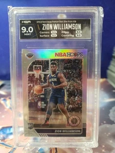Panini Hoops Premium Stock Zion Williamson #258 Rookie Silver HGA 9 2019-20 - Imagen 1 de 2