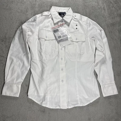 Camisa táctica 5.11 para mujer blanca manga larga talla pequeña regular nueva Foto 1 de 4