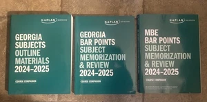 2024-25 Kaplan Bar Exam Review GEORGIA MBE Bar Points Subject Outline Materials - Bild 1 von 1