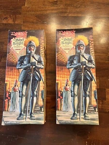 2x RARE Vtg NEW 1963 AURORA - THE SILVER KNIGHT OF AUGSBERG - MODEL KIT 471-100 - Picture 1 of 12