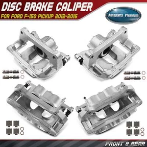 4Pcs Front & Rear Side Brake Calipers w/ Bracket for Ford F-150 Pickup 2012-2016 - Picture 1 of 9
