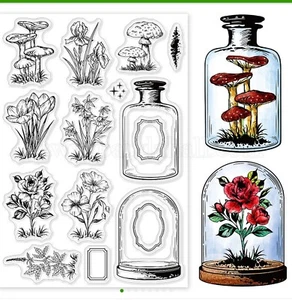 Wildflower Clear Stamps Texturkarte NEU kostenloser Versand - Bild 1 von 2