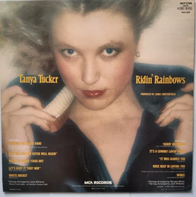 Tanya Tucker Ridin' Rainbows 1977 LP Album vinyl record Near Mint copy - Image 1 of 4