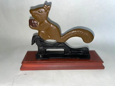 SQUIRREL NUT CRACKER  CAST IRON  7 1/2" x 2 1/4" x 5 3/4"T - Image 1 of 4
