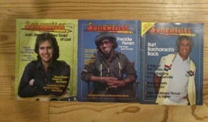 Lot 3 SONGWRITER 1979-1980 John Stewart, Freddie Perren, Burt Bacharach  - Picture 1 of 3