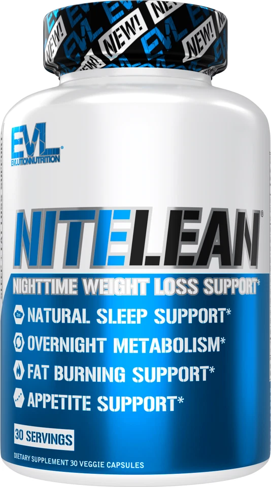Evlution Nutrition Nitelean Nighttime Weight Loss Support 30 Veggie Capsules