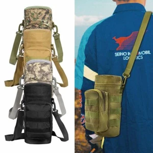 Military Water Bottle Pouch Holder Tactical Hiking Kettle Gear Pack Bag - Picture 1 of 16