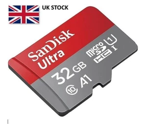 SanDisk 32GB Micro SD Memory Card Class 10 A1 SDHC SDXC UHS-1 - Picture 1 of 9