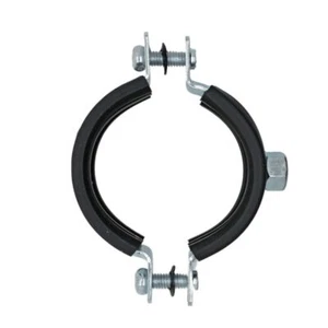 10x Abrazaderas de tubo de tornillo 59-63 mm 2" acero galvanizado Abrazaderas de tubo Inserto de aislamiento acústico - Imagen 1 de 7