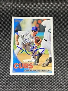 Mike Fontenot Chicago Cubs signiertes Autogramm 2010 Topps Karte #484 ~ Echtheitszertifikat - Bild 1 von 3