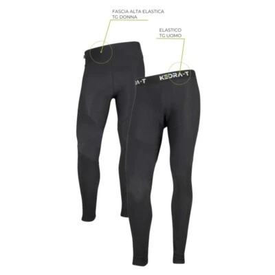 KEDRA-T PANT. TECNICI TERMICI SOFT IN PILE TECNICO NERO TG. XL/XXL - Immagine 1 di 3