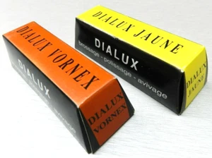 2 Bars Dialux Compounds Tripoli & Yellow Rouge Cut & Polish Brass Copper Jewelry - Picture 1 of 7