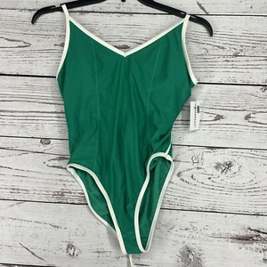 Women's Solid Piped Contour One Piece Swimsuit - Picture 1 of 4