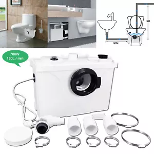 700W Hebeanlage Fäkalienpumpe Haushaltspumpe Schmutzwasserpumpe für WC Dusche DE - Bild 1 von 12