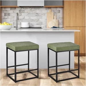 Counter Height Bar Stools,24 inch Bar Height Stools, SET of 2 - Picture 1 of 6