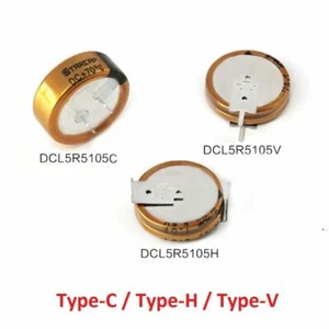 Condensadores Farad 5.5V 1F DCL5R5105 Tipo-C Tipo-H Tipo-V Súper Condensadores PCB - Imagen 1 de 5