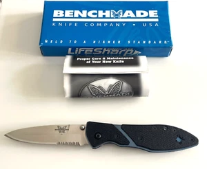 Benchmade 886S Blue Star Elishewitz Knife 154CM Blue Titanium Liners USA 2001 - Picture 1 of 16