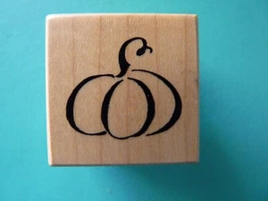 Single Pumpkin, Small B-2970 PSX Rubber Stamp Autumn Halloween - Picture 1 of 2
