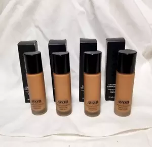 Lot of 4 New Avon Souffle Cashmere Complexion Longwear Foundation - 1 fl oz - Picture 1 of 14