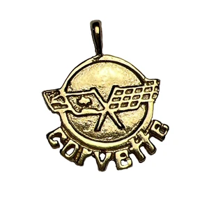 Vintage Corvette Charm NOS Gold Tone - Picture 1 of 4