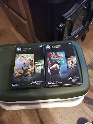 2 HP Glossy Photo Paper 2 X 50 = 100 Sheets 4x6 One Advance One Everyday  - Image 1 of 4