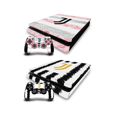 JUVENTUS FC 2023/24 MATCH KIT VINYL SKIN DECAL FOR PS4 SLIM CONSOLE & CONTROLLER - Immagine 1 di 4
