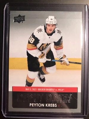 Payton Krebs Upper Deck 2021-22 Debut Dates - Image 1 of 2