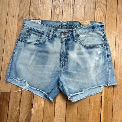 NWT Polo Ralph Lauren Jean Shorts Crosby Distressed Light Wash Women's Size 29 - Image 1 of 4