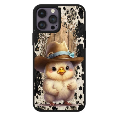 Funda protectora para teléfono vaquero pollo occidental para mujer niña linda duradera Foto 1 de 4