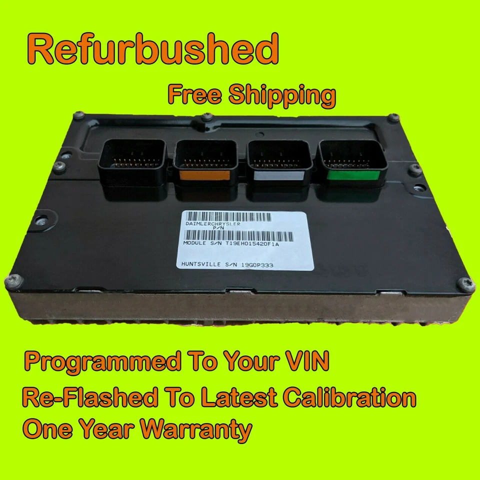 2003 Chrysler PT Cruiser 2.4 NON TURBO AT ECU ECM PCM Engine Computer 05033071AH - Image 1 of 1