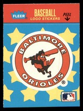 1987 Fleer Classic Miniatures Team Stickers (Stars) Baltimore Orioles #NNO NM-MT