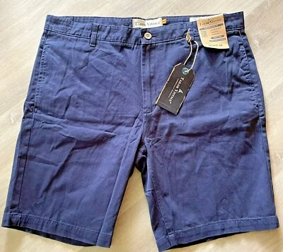 Tailor Vintage NWT Men's 38 Shorts Greenwich Slim Fit Navy Blue Stretch NWT $88 - Image 1 of 4