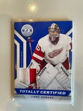 2013-14 Totally Certified Materials Blue Jimmy Howard #TC-JHO 2 Color Patch /50