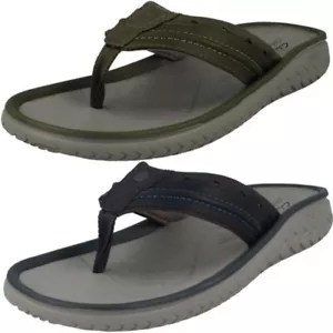Uomo Clarks Tac Sistema Casual Sandali Infradito Sandali Wesley Post - Foto 1 di 19