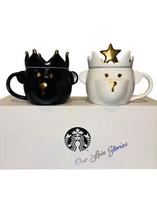 Juego de tazas de cerámica Starbucks 2021 King & Queen día en V ~ 10 oz ~ Ltd. Ed. NUEVO EN CAJA ~ VENDEDOR DE EE. UU. - Imagen 1 de 11