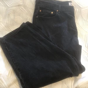 Levis 560 Jeans Herren 44x30 Schwarz Loose Fit Straight Leg Denim Relaxed Zip Fly - Bild 1 von 7