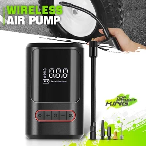 Bomba de Aire Inalámbrica Roja 150PSI Neumático Coche Motocicletas con Batería de Carga USB de 4000mAh - Imagen 1 de 8