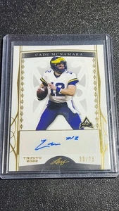 Leaf Trinity 2022 - Cade McNamara #BA-CMN Gold/75 (AU, RC) - Imagen 1 de 2