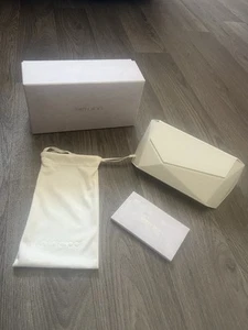 Genuine Ivory Jimmy Choo Glasses Case Large - Picture 1 of 1