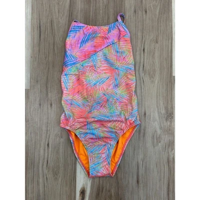 Nuevo con etiquetas Traje de baño Speedo Eco Endurance estampado empalme de una pieza atado trasero talla 6 Foto 1 de 4