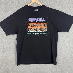 Camiseta De Colección Años 90 Divertida Feliz Halloween XL Negra Puntada Única Gato Negro 🎃 - Imagen 1 de 6