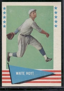 1961 Fleer Baseball Greats (F418-3) #44 Waite Hoyt - Picture 1 of 2