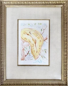 Salvador Dali : Soft Watch Melting Clock Original Signed Etching Montre Molle - Picture 1 of 7
