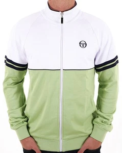 Camiseta deportiva Sergio Tacchini Orion blanca/verde pastel - Imagen 1 de 4
