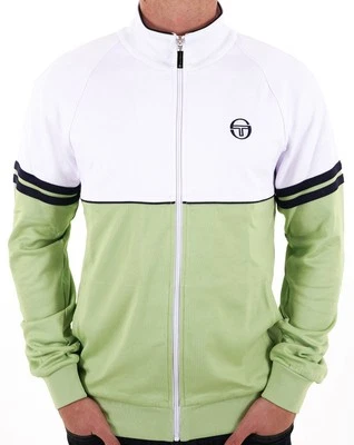 Sergio Tacchini Orion Track Top White/Pastel Green - Image 1 of 4