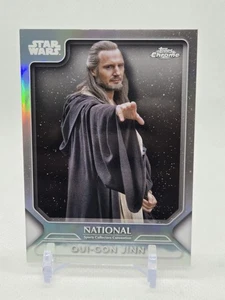 2025 Topps Chrome Star Wars The National Qui-Gon Jinn SW-15 - Picture 1 of 2