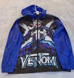 Marvel Venom Full Zip Windbreaker Size M - Picture 1 of 5