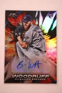 2018 Topps Fire - Fire Autogramme Brandon Woodruff Autogramm #FA-BW (AU, RC) - Bild 1 von 2