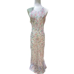 vtg jessica mcclintock dress 90s Floral Y2K long Maxi Coquette cottage soft girl - Picture 1 of 15